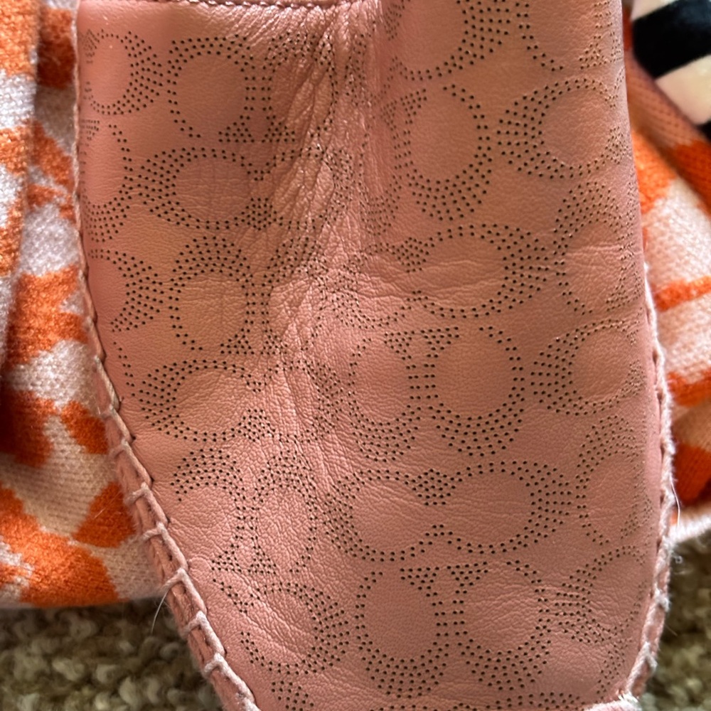 Perforated Leather Slip-On in Dusky Pink like new firm on price.